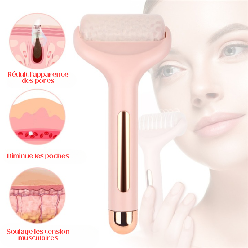 Ice Roller en utilisation sur le visage